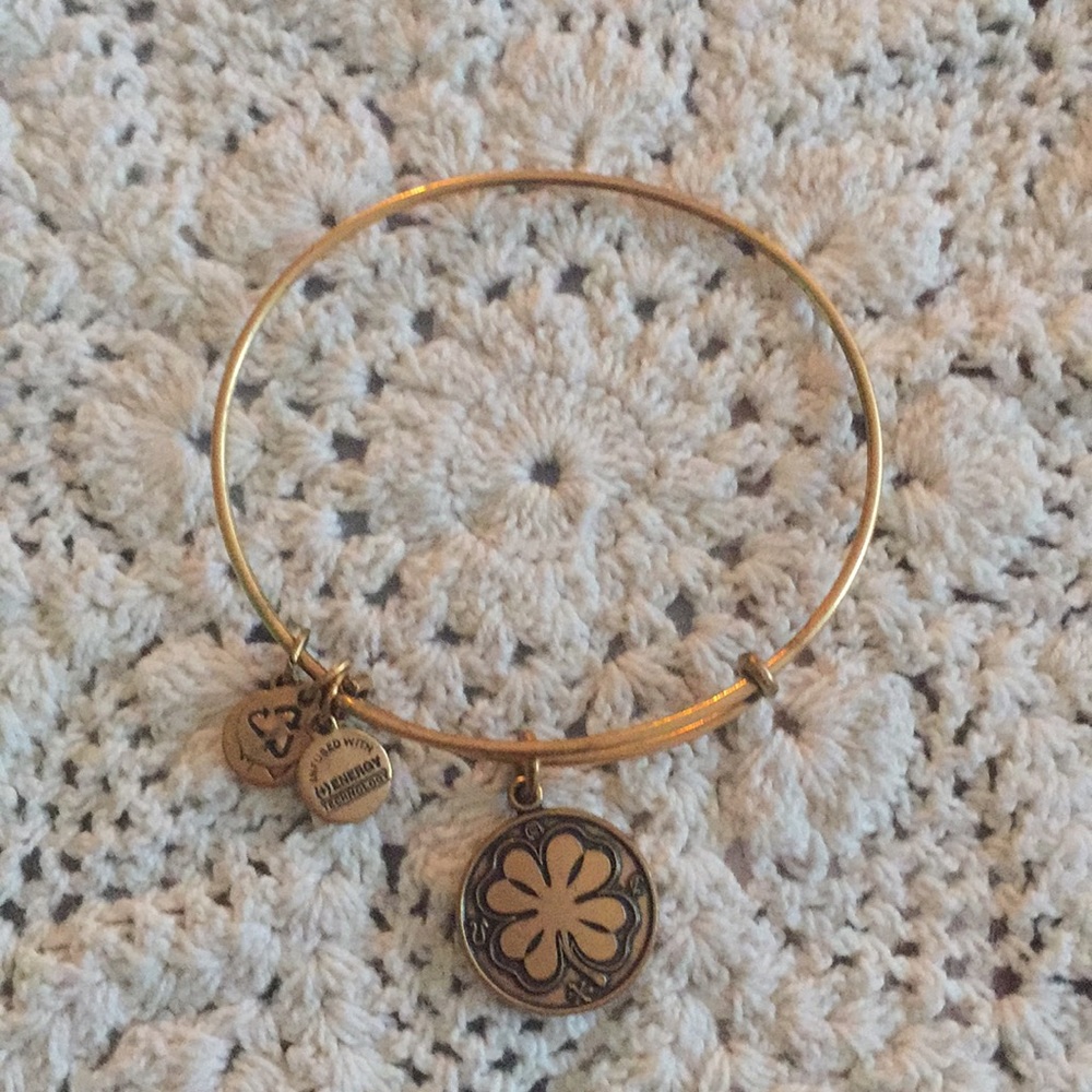 ALEX & ANI Four Leaf Clover Bracelet